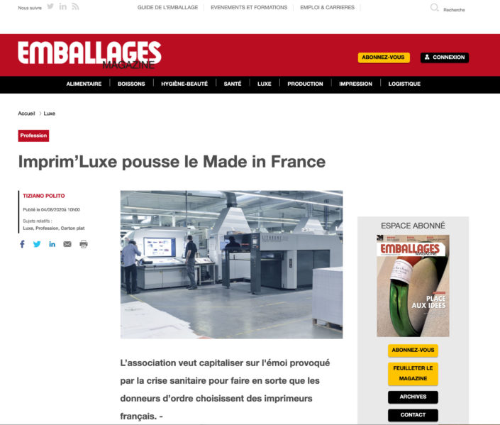 Emballage Mag du 04/08/2020 Emballage Mag du 04/08/2020